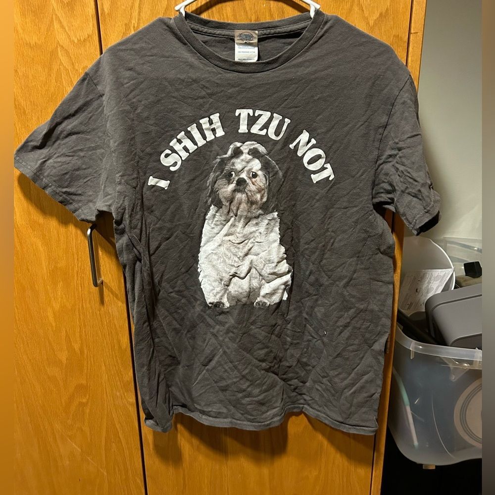 (M)- 90s VINTAGE I Shih Tzu Not Graphic T-Shirt